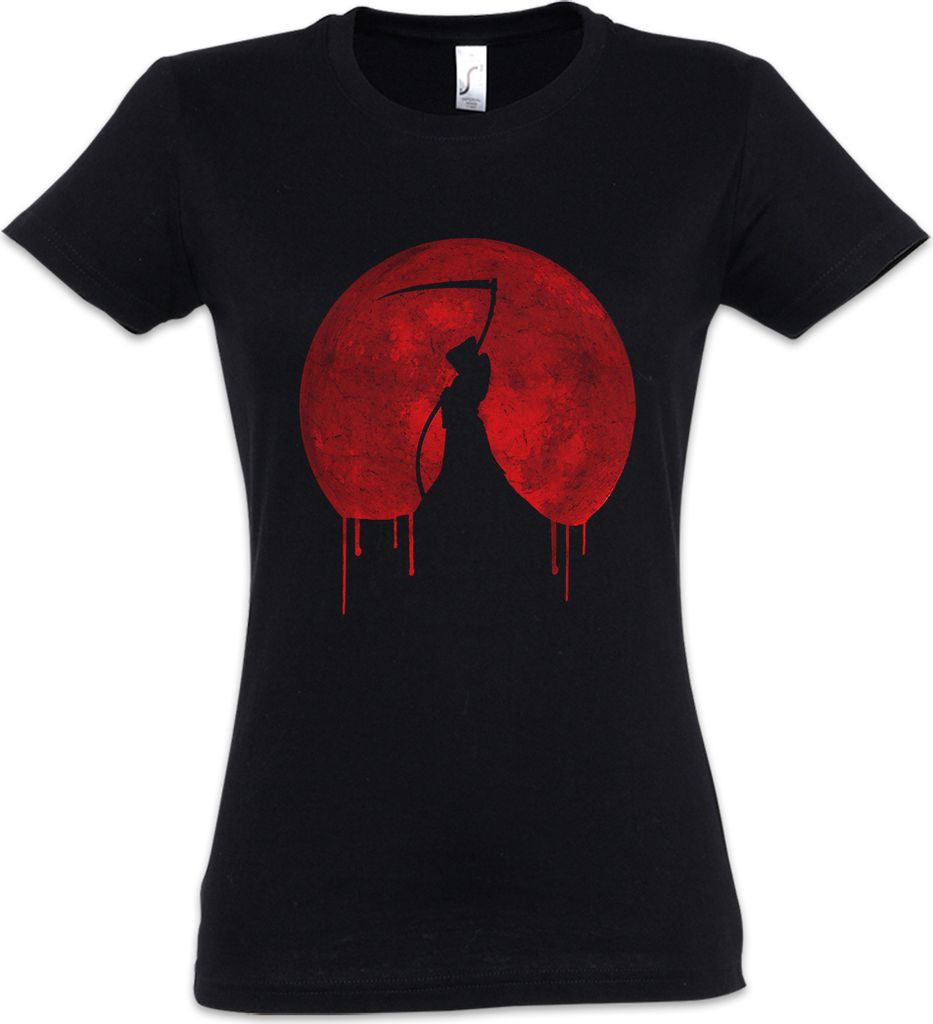 Urban Backwoods Red Moon Ripper, Damen T-Shirt, Farbe: Schwarz, Größe: M