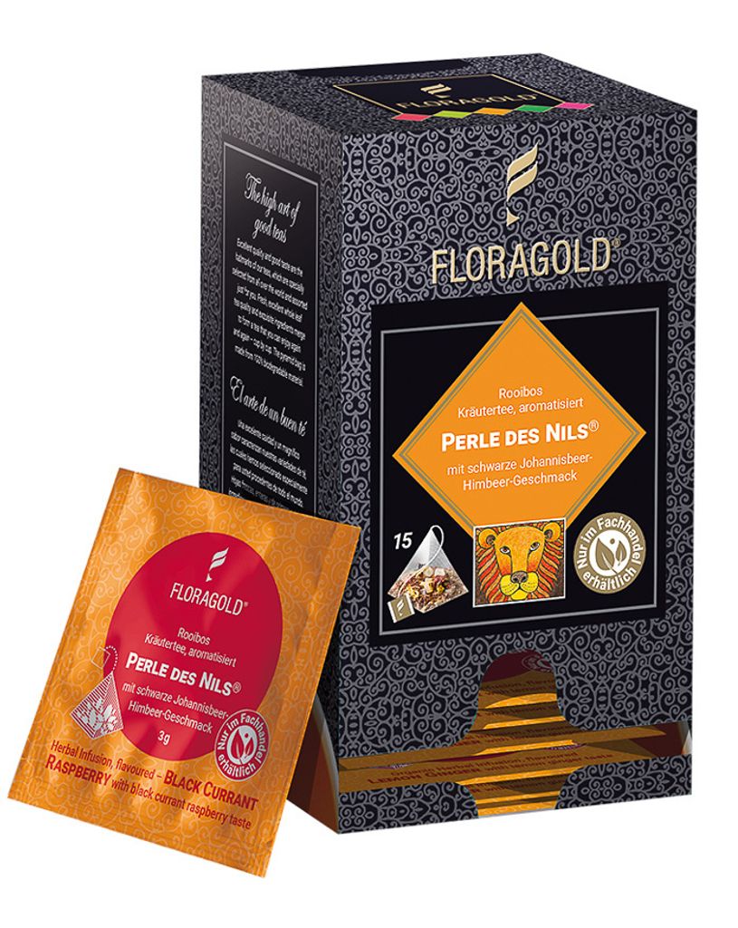 Floragold Rooibostee Perle des Nils®, 15er Pyramidenbeutel Produktbild 