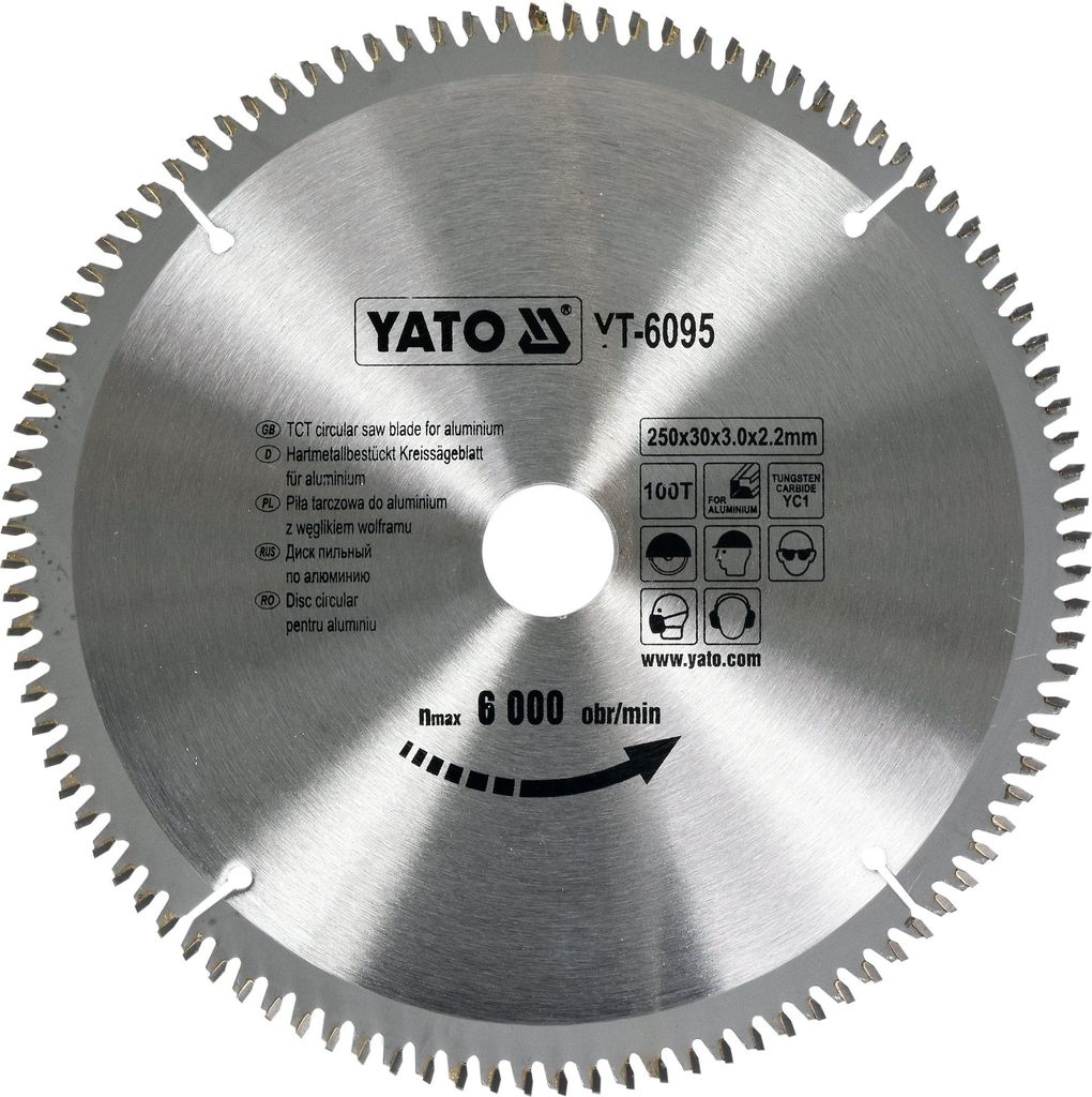 YATO Brzeszczot do cięcia aluminium 250x30mm 100 zębów Zdjęcie produktu 