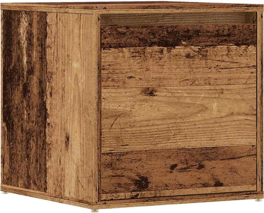 Cassettiera in legno di recupero 40,5x40x40 cm materiale a base di legno