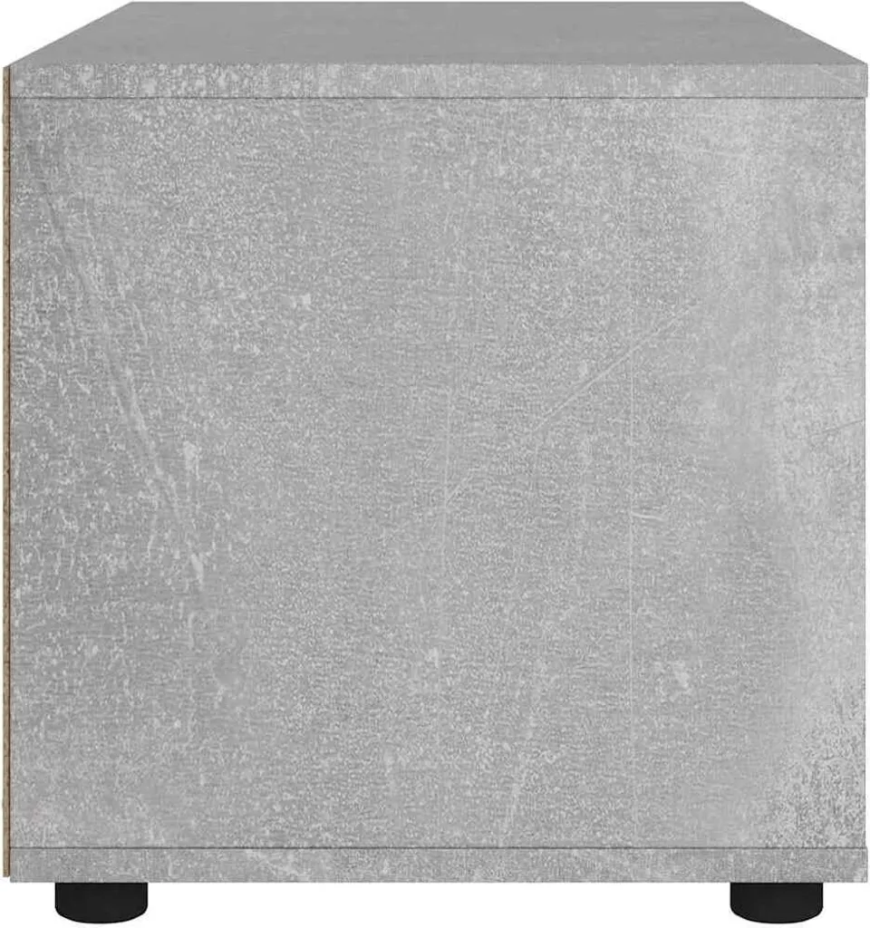 vidaXL Mobile TV VISNES grigio cemento 100x40x38 cm Materiale a base di legno - 7