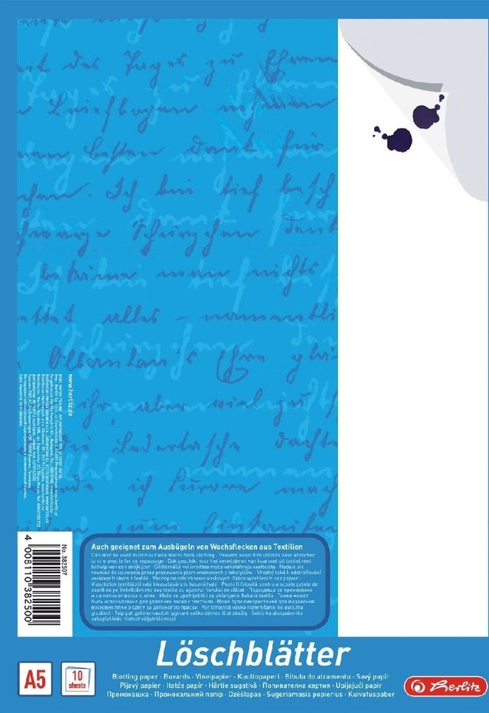 Löschblattblock A5 weiß 10 Blatt Packung mit 10 Stück