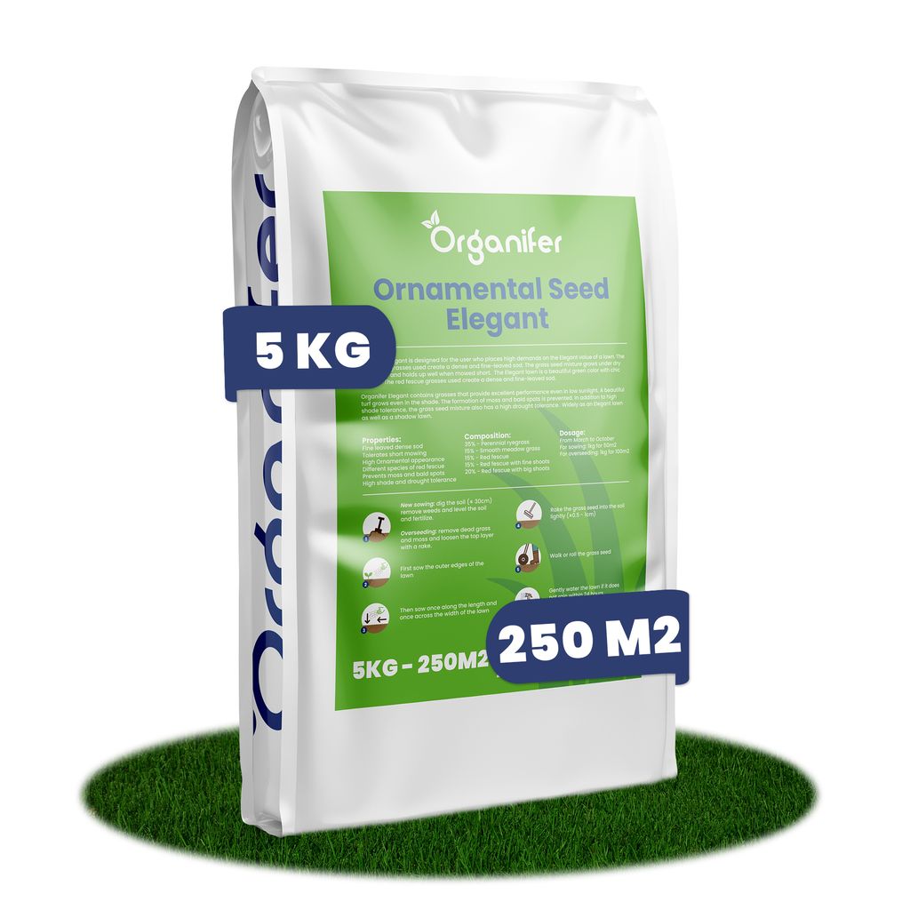Zierrasensamen - Elegant (5 kg für 250 m2)- Organifer