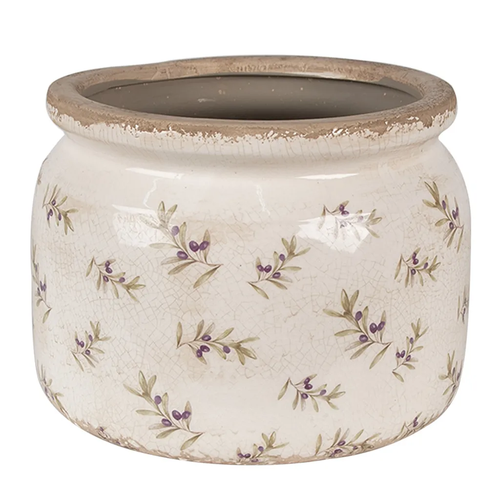 Pot de fleurs céramique stable Ø20cm pour protéger vos plantes vertes