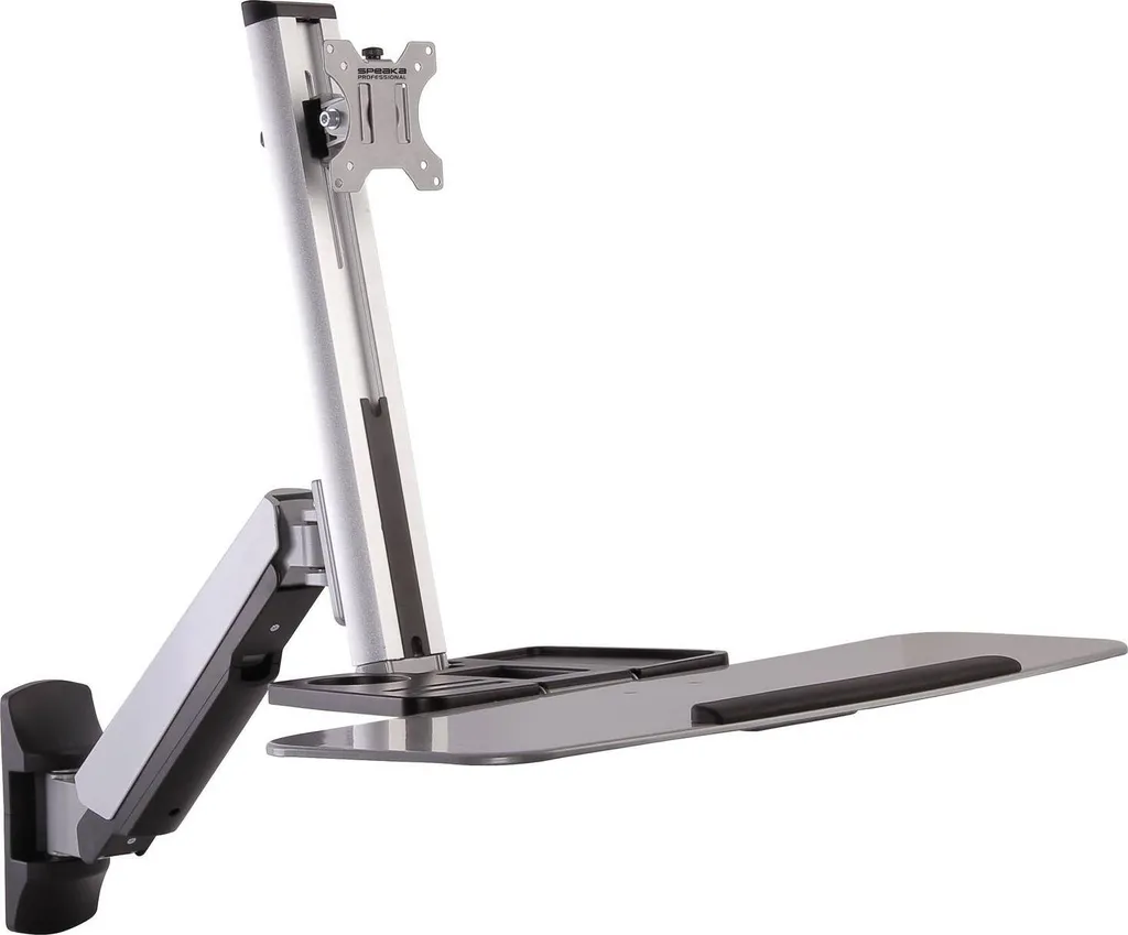 Support Écran Mural Robuste de 13" à 32" (33,00-81,30 cm) Acier Noir
