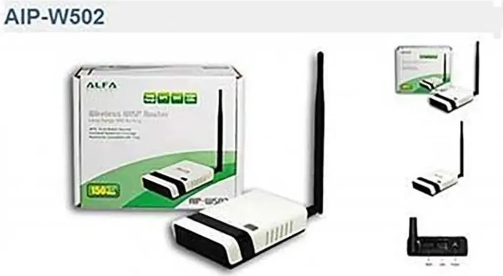 Routeur WiFi Compact Alfa Network AIP-W502 avec Prise Secteur Europe 220V