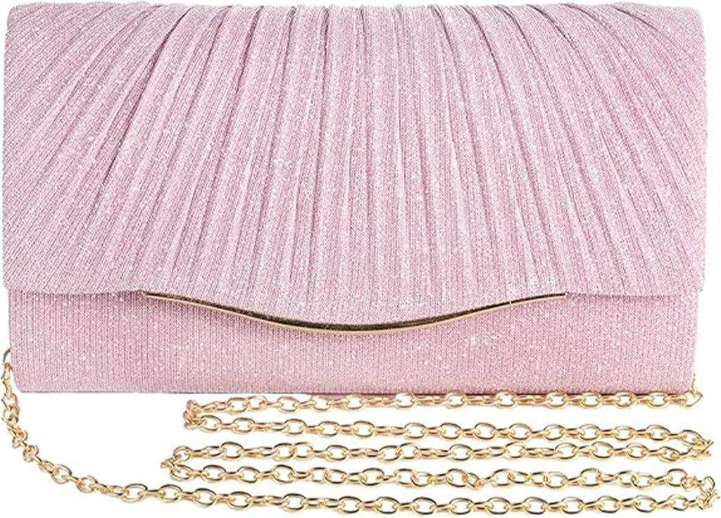 OKWISH Handtaschen, Strass Abendtasche Damen, Glitzer Clutch für Party, Hochzeit, Cocktail, Elegante Handtasche & Kosmetiktasche, Funkelnd, Gesche...
