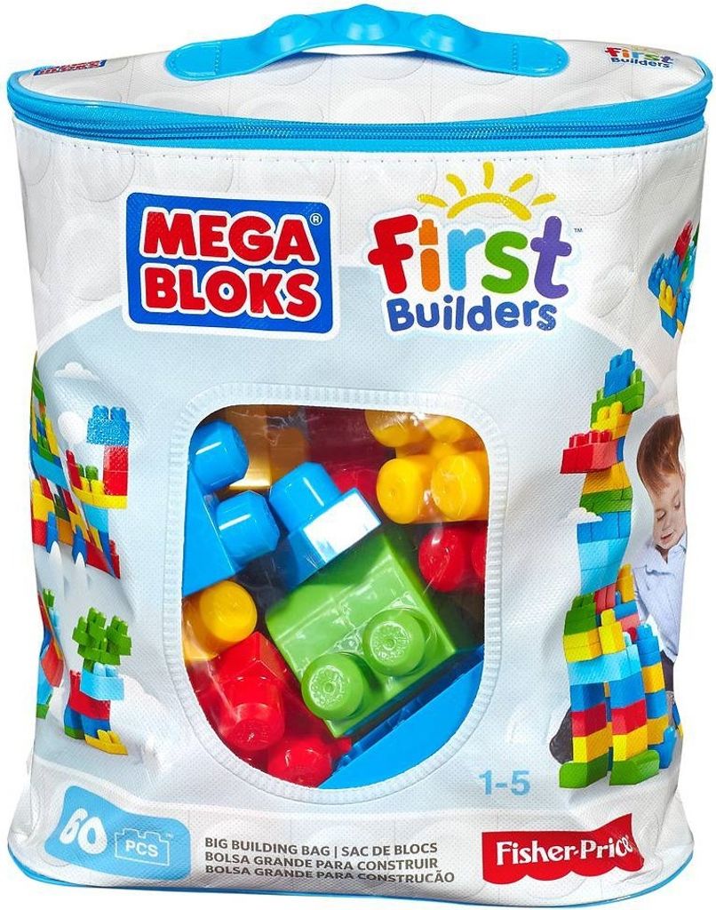 Mega Bloks Big ECO sáček kostek modrý Obrázek produktu 23