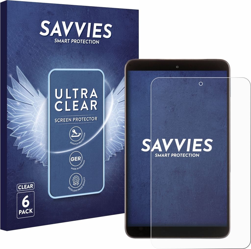 6x Für Nokia T10 (Hochformat) Schutzfolie Savvies Displayschutz Display Schutz Folie Klar Transparent