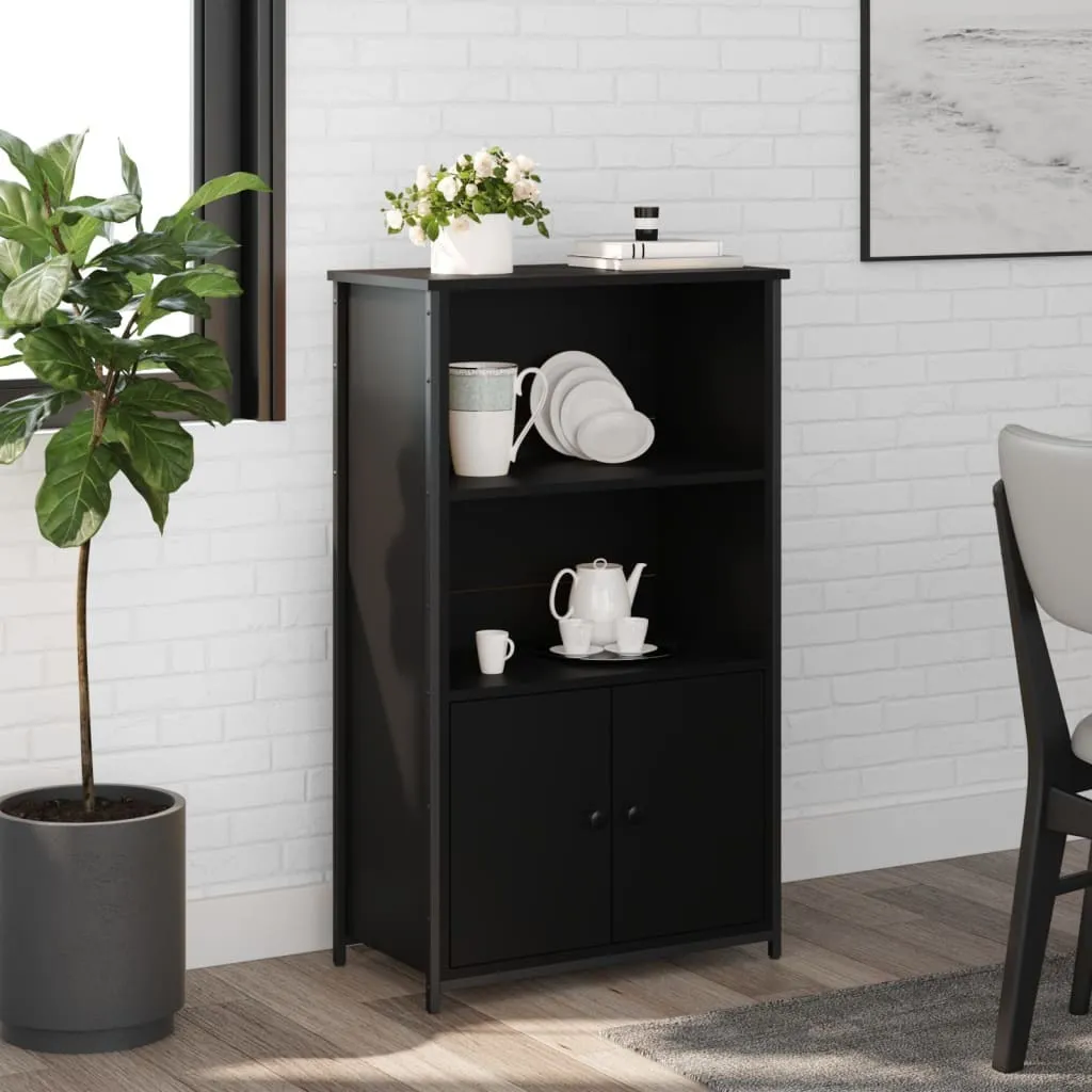 VidaXL Mobiletto Nero Multiuso 103,5 cm: Ordine e Stile Minimal