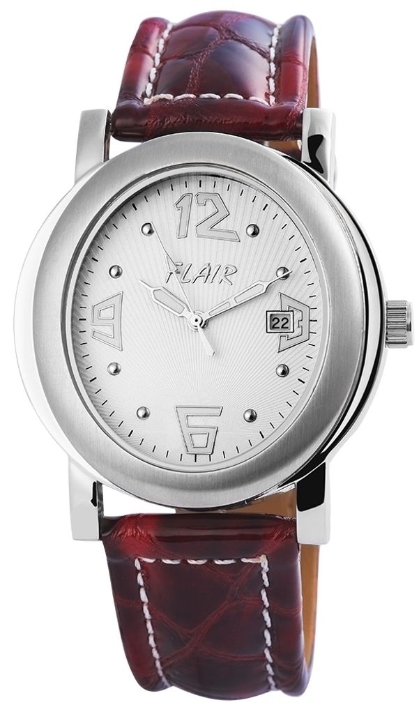 Flair Herrenuhr mit Echtlederarmband