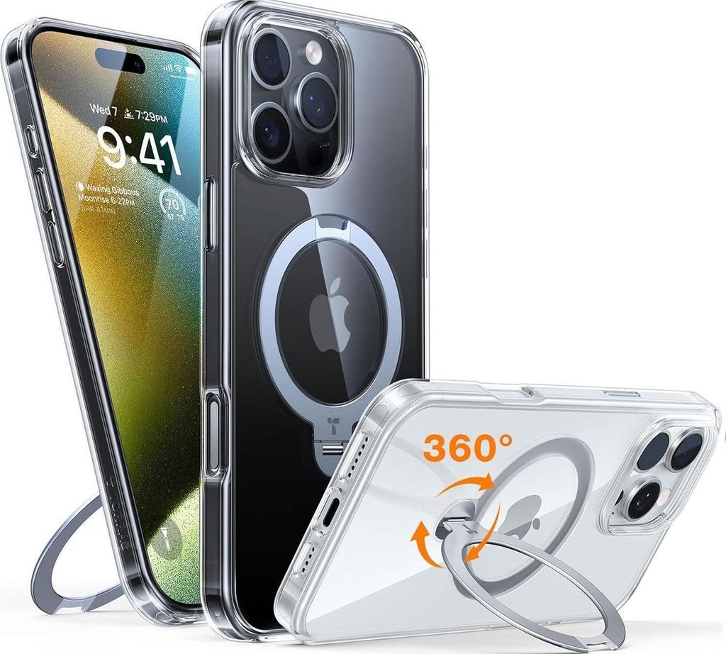 TORRAS 360° Ostand Spin iPhone 16 Pro Max Hülle Magsafe Produktbild 