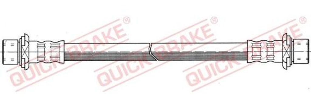QUICK BRAKE 27.097 Bremsschlauch OE 9094702B14 kompatibel mit Land Cruiser