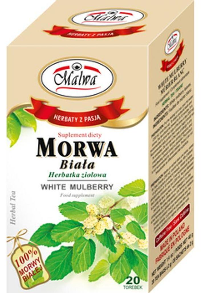 Herbata Malwa Ziołowa Morwa Biała 20 torebek Obrázek produktu 