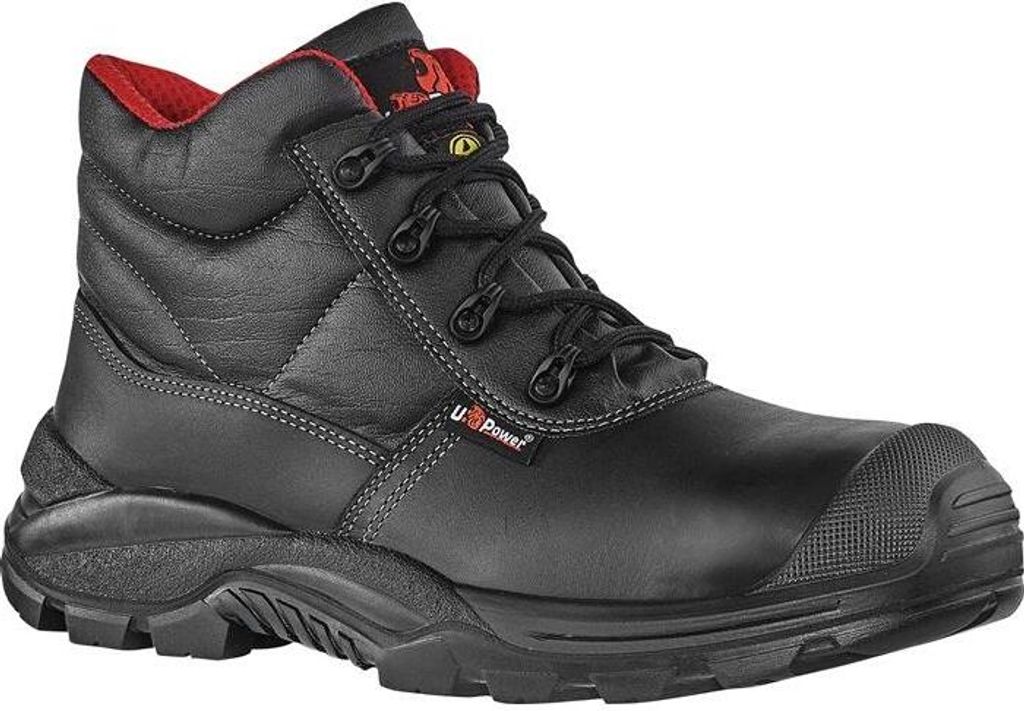 Sicherheitsstiefel Squirrel Gr.39 schwarz Leder S3 SRC ESD EN20345 U.POWER