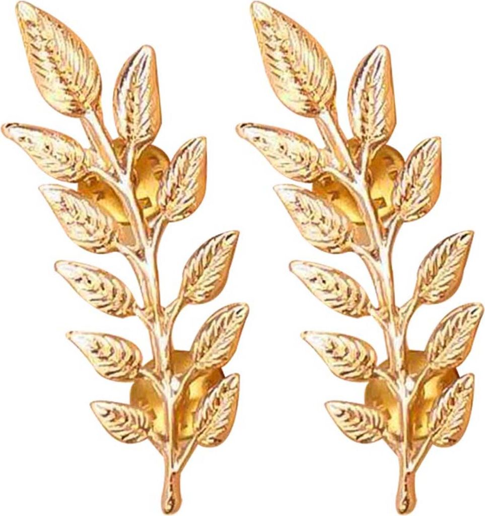 1 Paar Anstecknadeln, leichte, robuste Konstruktion, glatte Oberfläche, Kleid-Revers-Brosche für Abendpartys-Golden