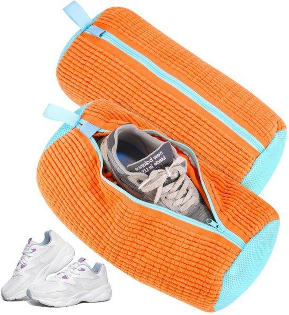 Multiwaszak 2-pack, 360°-Reinigung, selbstreinigend, für Waschmaschine und Trockner, 2er Set, orange