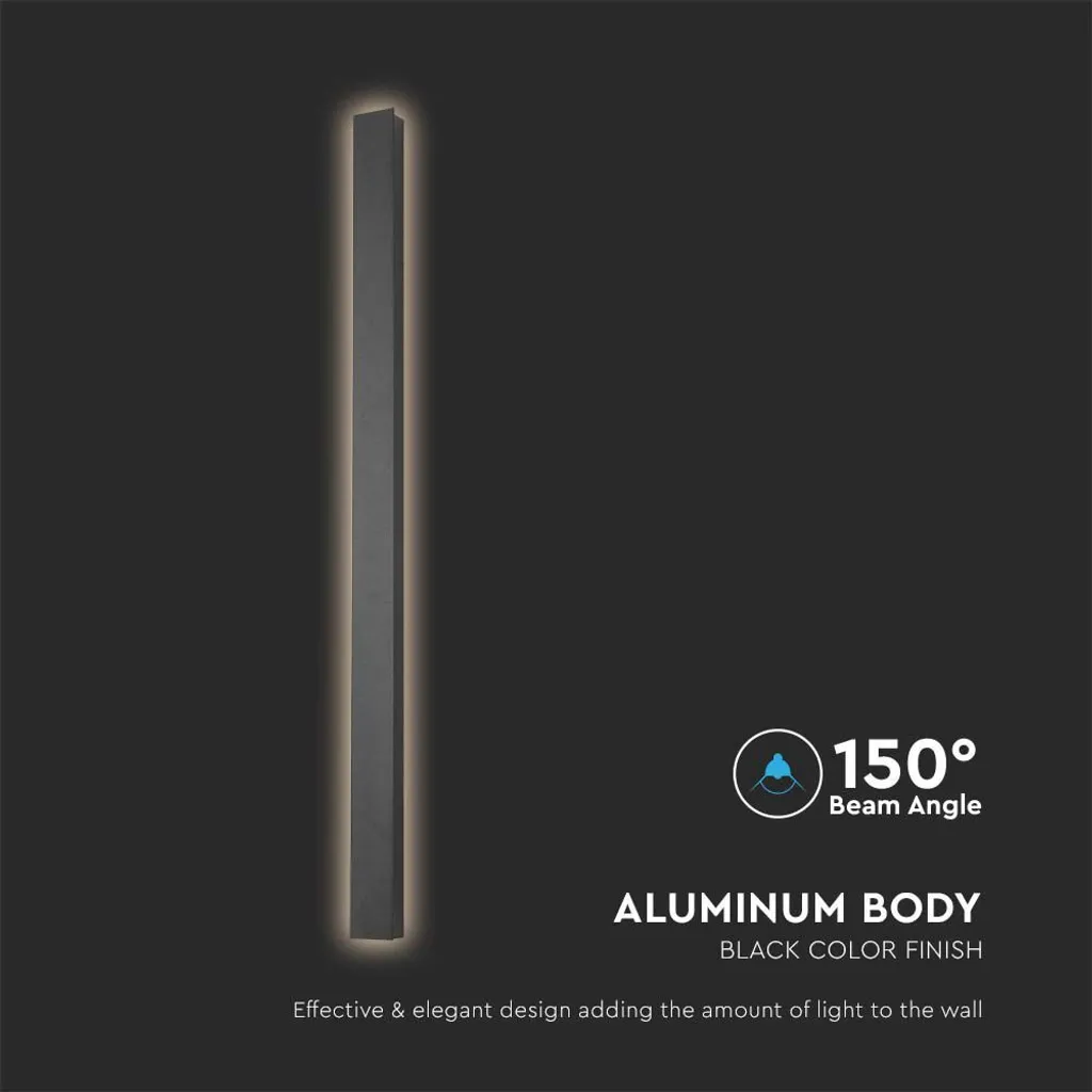 Applique LED Esterno 10W 1300Lm 4000K IP65 Nero | Illuminazione Moderna
