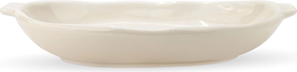 VERLO HANDMADE KISS Servierplatte 27x17,5 cm – Ovale Platte in Oat (Haferbeige), Elegantes Modernes Design, Hochwertige Keramik, Ideal zum Servie...