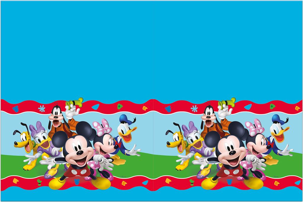 Procos Disney Mickey Rock the House Papier Tischdecke 120x180 cm