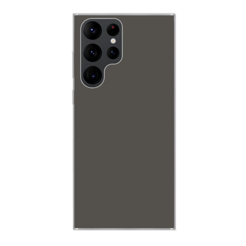 MuchoWow Handyhülle Schutzhülle Hülle für Samsung Galaxy S22 Ultra Grau - Farben - Einfarbig Silikon Softcase Handy Hülle - Abbildung