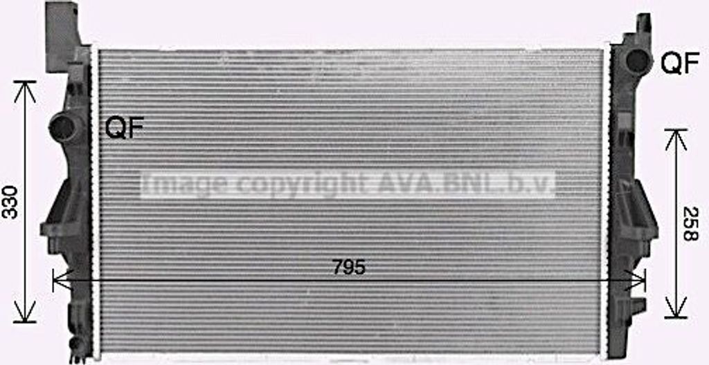 PRASCO MS2732 - OE 4475010101 Kühler, Motorkühlung für Vito (W447)