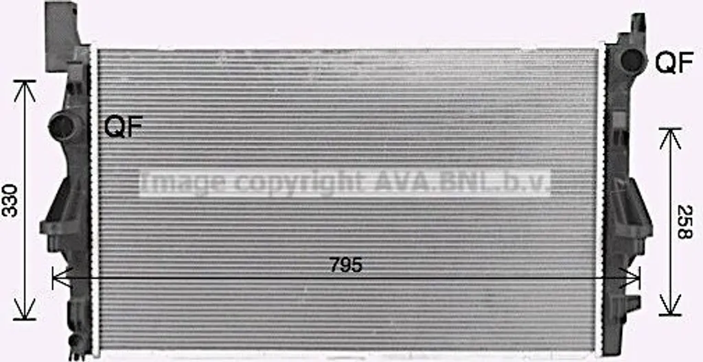 Radiateur Moteur PRASCO MS2732 Haute Résistance - Compatible Vito W447