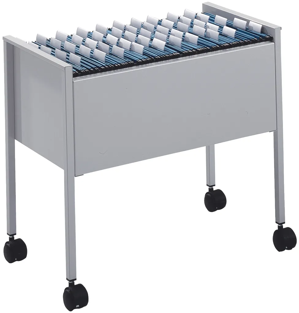 Durable Carrello Cartelle Sospese ECO 80 Grigio A4 - Arredo Ufficio Smart