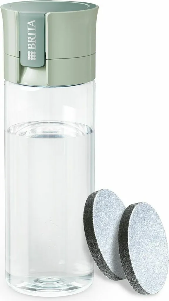 Bouteille filtrante Brita avec disque filtrant charbon actif et sans BPA