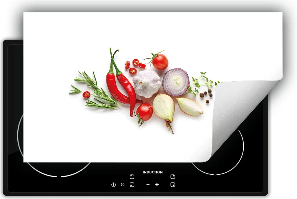 DarHaus 90x52 cm piastra antiscivolo avvolgibile per cucina, bianco - Chilli