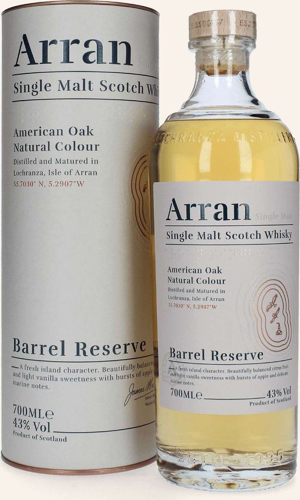 Arran Single Malt Barrel Reserve + Box 700ml 43% Vol. Produktbild 