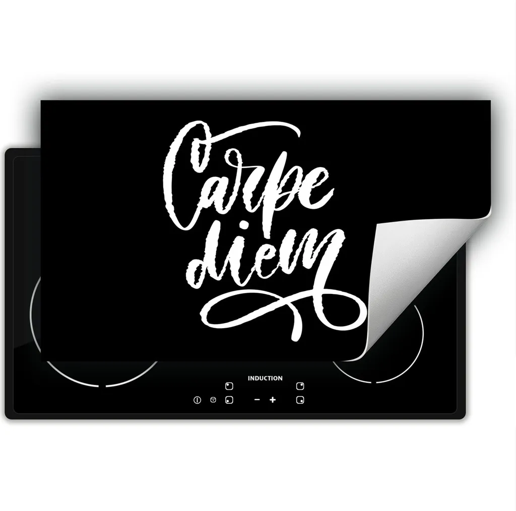 DarHaus Piastra Copertura Stufa 90x52 cm | Tappetino Antiscivolo Nero