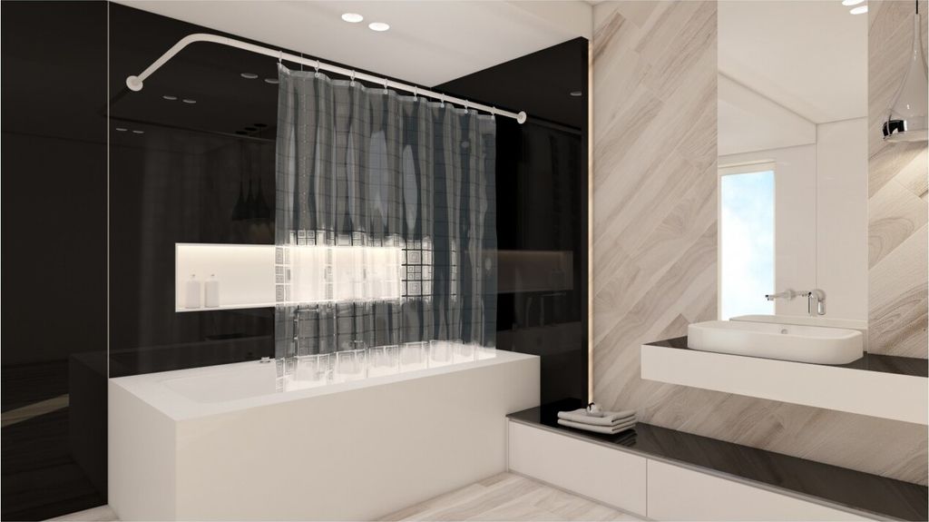 Peva Duschvohang 3D Optik Transparent Quadro 120x180 cm Produktbild 