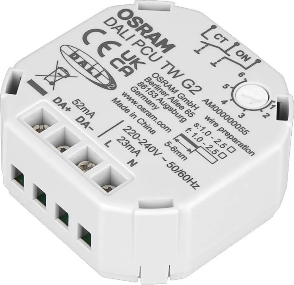OSRAM DALI PCU TW G2 module de commande manuelle gradation et Tunable White