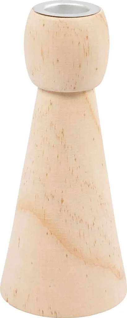 Base Portacandele Legno Grezzo da Decorare - Set 10 pz Creativ