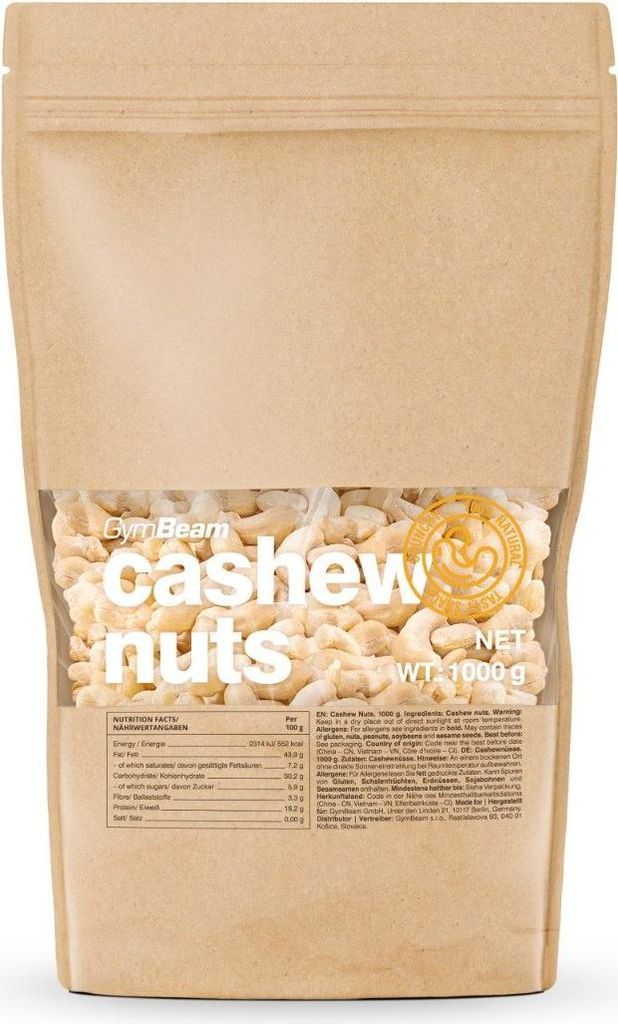 GymBeam - Cashewnüsse 1000 g