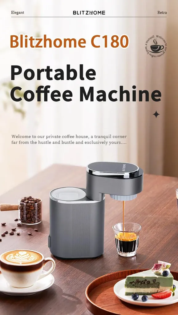 Mini Machine Expresso C180 - Votre Café de Qualité partout à 15 Bars - 9