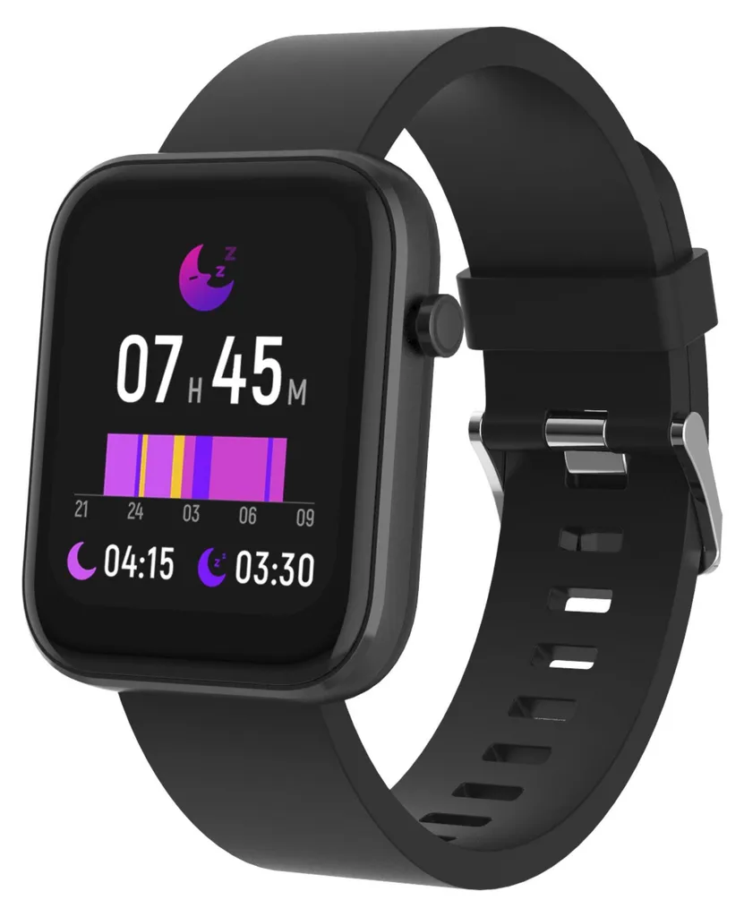 Montre Connectée Denver SW-182 Écran 1,7 Pouces Bracelet Noir Sport