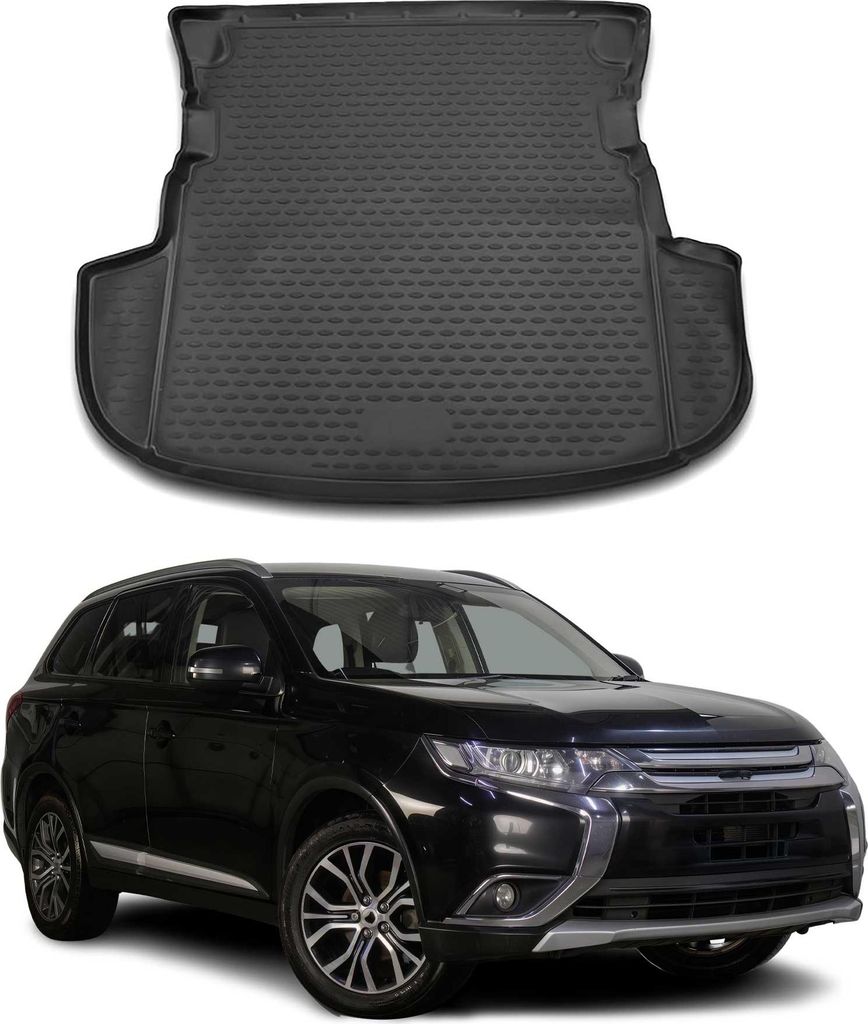 Kofferraummatte Kofferraumwanne für Mitsubishi Outlander 2012-2021 Gummi TPE