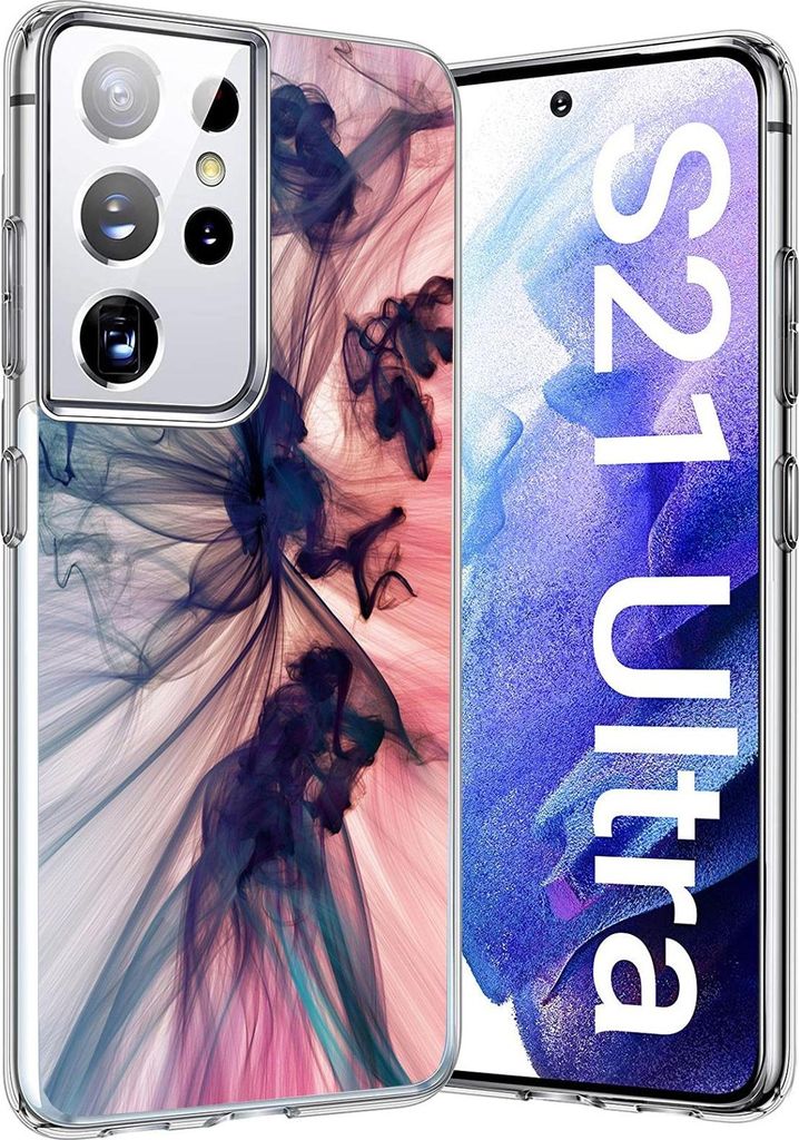Handyhülle für Samsung Galaxy S21 Ultra Hülle Silikon Motiv Muster Case Schutzhülle