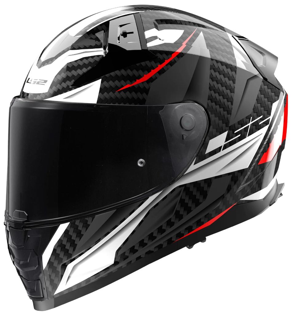 LS2 Integralhelm "FF811 Vector II Carbon weiß / grau / rot, Immagine del prodotto 