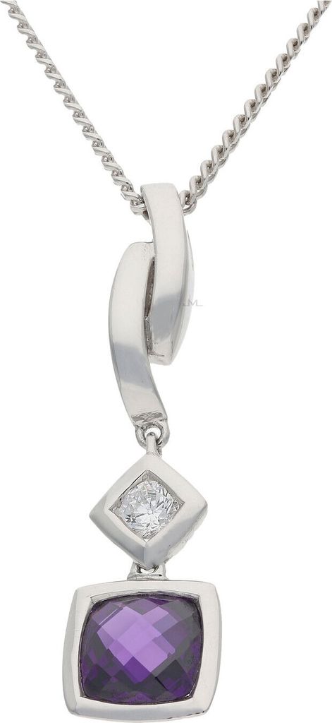 JuwelmaLux Anhänger 925/000 Sterling Silber mit synth. Zirkonia JL30-02-3765