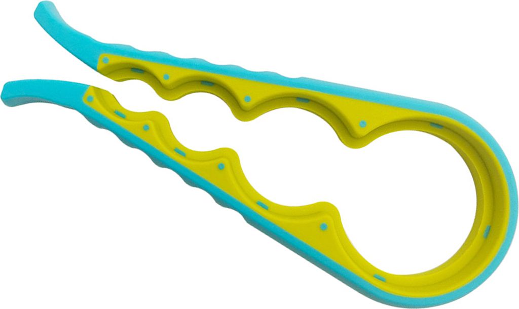 Flaschenöffner mit Arthritis-Klemme, 4-in-1, rutschfester Gummigriff, Dosenöffner, Glasdeckelöffner, Werkzeug für schwache Hände, Senioren, K...
