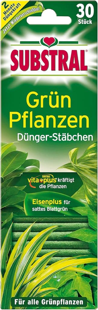 Substral Grünpflanzen Düngestäbchen 30 Stück Produktbild 