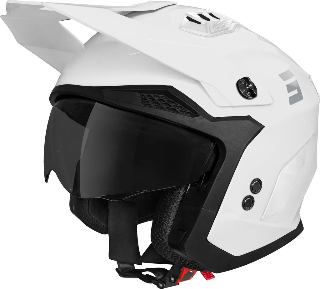 Casque Shot Drop Enduro Blanc Taille L 59-60 cm pour Moto Cross et VTT
