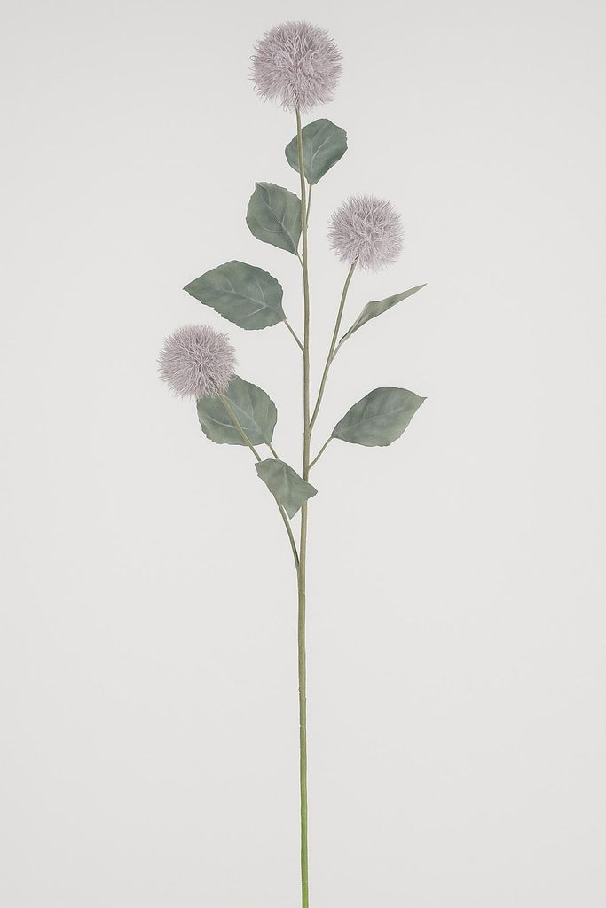 12x Zweig mit Blütenbällen 80cm Frühling | Künstlicher Deko-Zweig mit Blüten | Frühlingshafte Kunstpflanze für Vase, Gesteck & Wohnraumdeko