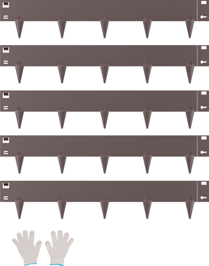 VEVOR Rasenkante 5er Pack 990 x 181 x 1,5 mm Beeteinfassung Produktbild 