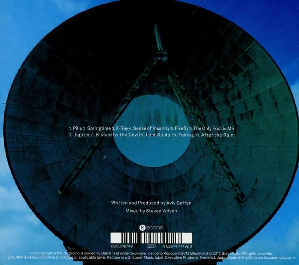 Album CD Blackfield IV format Digipak édition Kscope originale