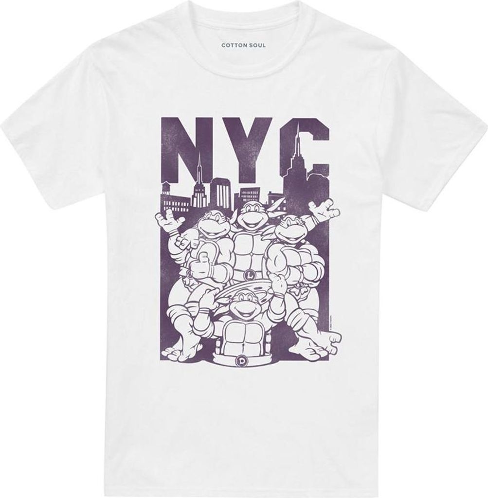 Teenage Mutant Ninja Turtles - "NYC" T-Shirt für Herren/Damen Uni TV27087 (M) (Weiß)