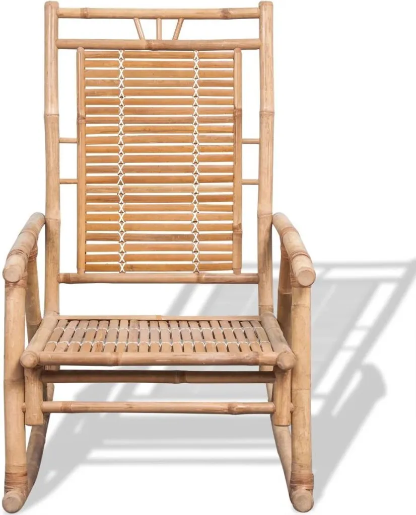 Sedia Dondolo Bambù Moderna | Relax Ergonomico e Design Zen